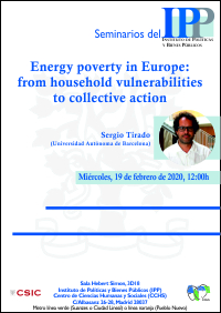 Seminario IPP: "Energy poverty in Europe: from household vulnerabilities to collective action"