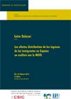Seminario CIP: "Los efectos distributivos de los ingresos de los inmigrantes en España: un análisis con la MCVL" (CANCELADO)