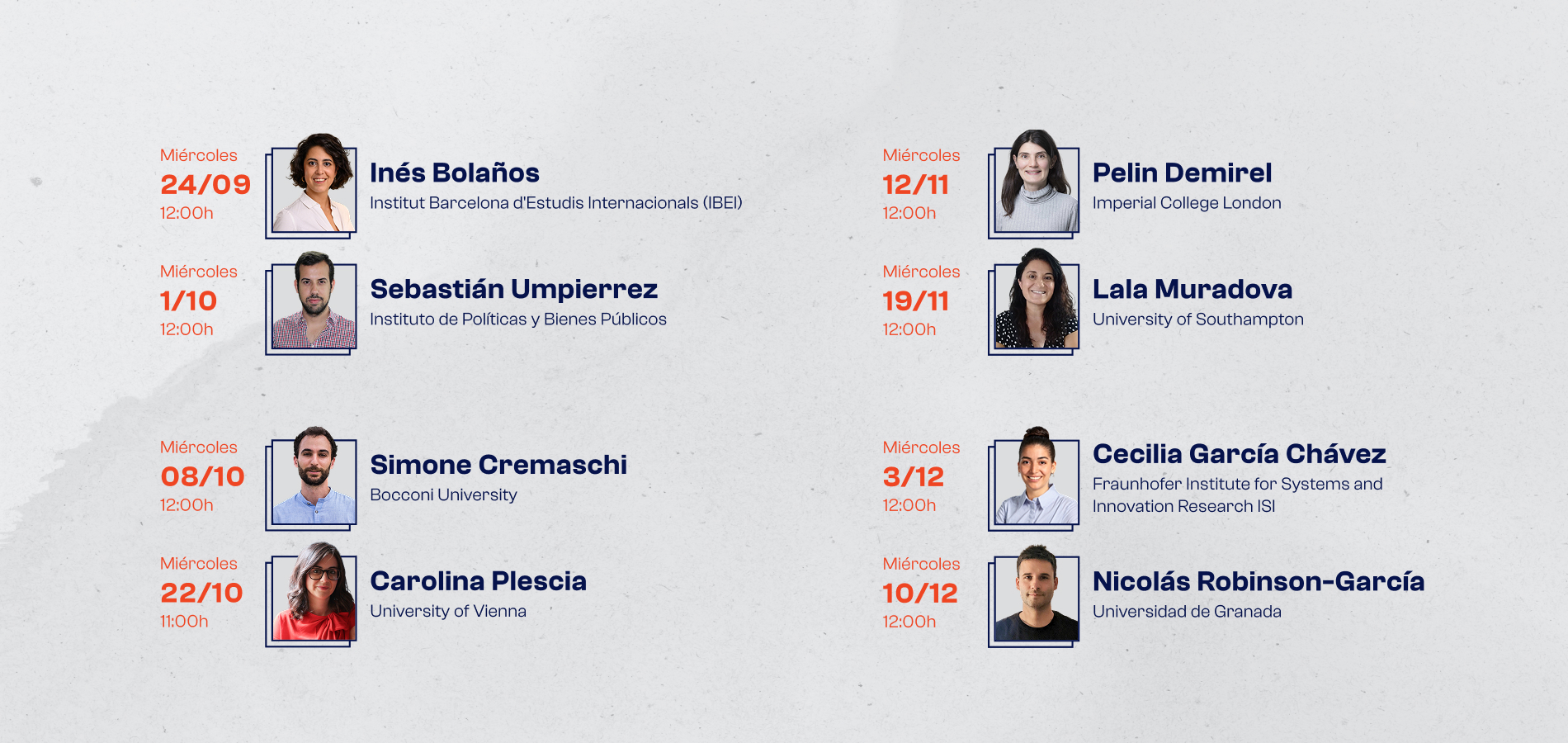 Programa de otoño 2025 de los Seminarios del IPP