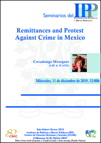 Seminario IPP: "Remittances and Protest Against Crime in Mexico”