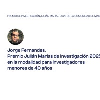 Jorge Fernandes, Premio Julián Marías de Investigación 2025