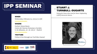 Cartel del seminario IPP con Stuart J. Turnbull-Dugarte