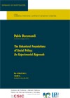 Seminario CIP: "The Behavioral Foundations of Social Policy: An Experimental Approach"