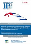 Seminarios del IPP: "Ciencia, prosperidad y sostenibilidad: desafíos y perspectivas en la Cuba del siglo XXI desde un enfoque cienciométrico"