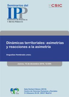 Seminario IPP: “Dinámicas territoriales: asimetrías y reacciones a la asimetría"