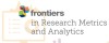 Frontiers in Research Metrics and Analytics
