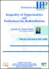 Seminario IPP: “Inequality of Opportunities and Preferences for Redistribution"
